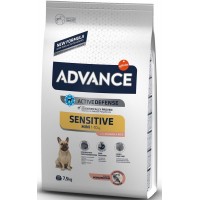 Advance Dog Mini Sensitive Salmon and Rice ЛОСОСЬ корм для собак мини и малых пород 7.5 кг (923680)